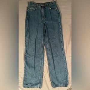Size 6, Wide Leg, Blue Jeans from Boohoo